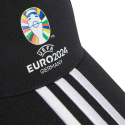 Czapka z Daszkiem Adidas Młodzieżowa UEFA Euro 24™ Official Emblem OSFY czarna IT3313