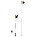 Kije nordic walking do chodzenia Spokey Rubble 105-135cm WH/BL