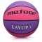 Piłka koszykowa treningowa Meteor Layup różowy/fioletowy