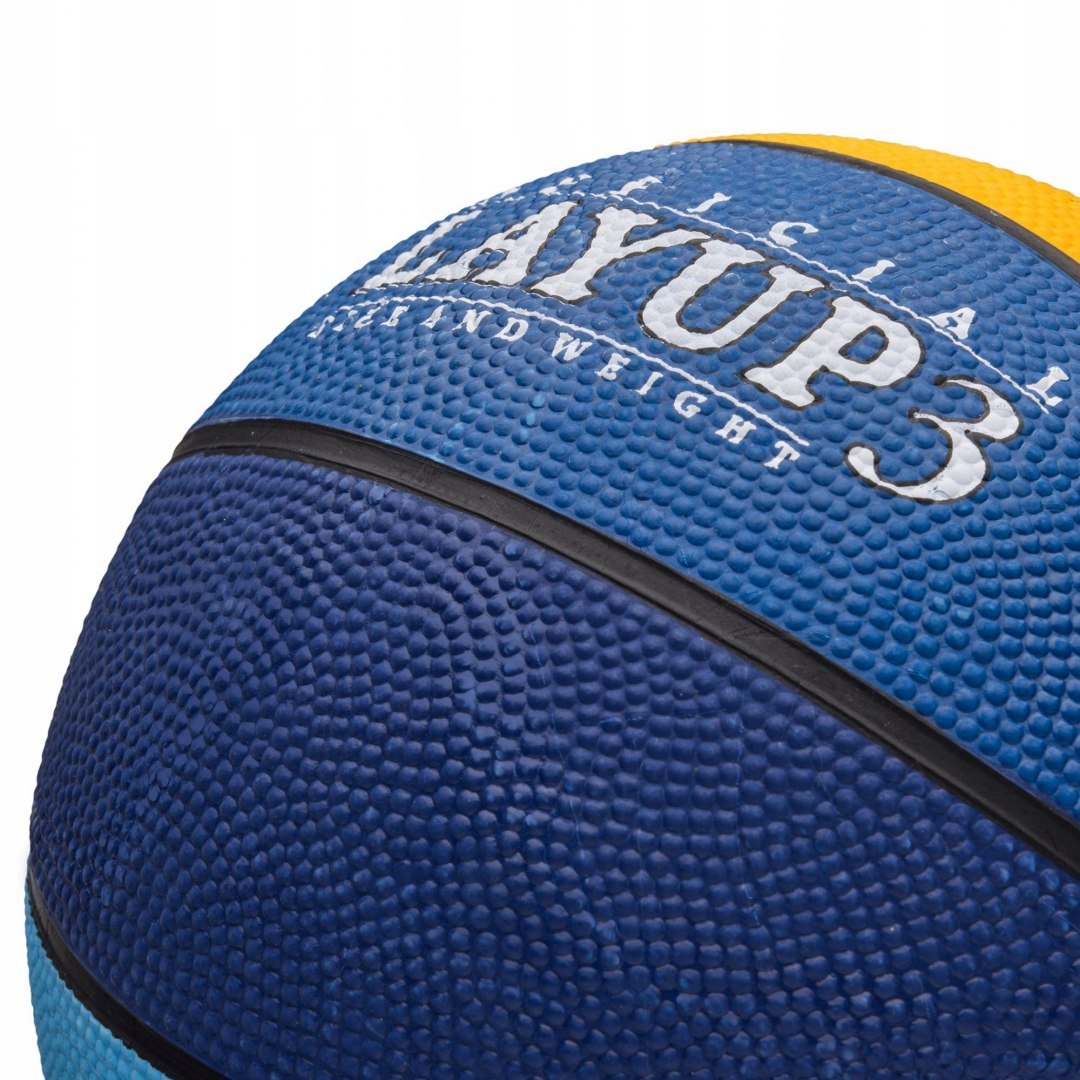 Piłka Koszykowa Treningowa Meteor Layup niebieski/zółty/błękitny