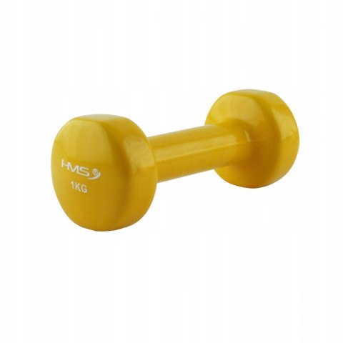Hantle hantla ciężarki winylowe HMS 1KG żółty