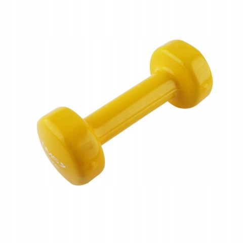 Hantle hantla ciężarki winylowe HMS 1KG żółty