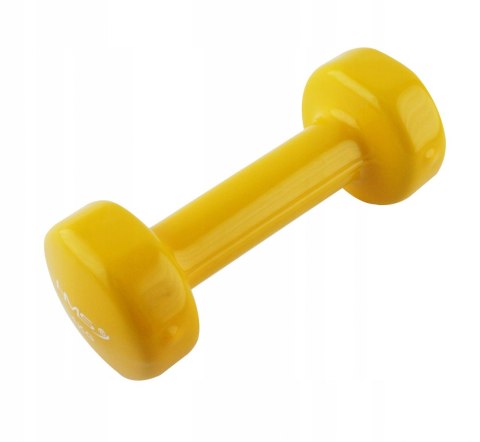 Hantle hantla ciężarki winylowe HMS 1KG żółty