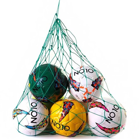 Siatka worek na 10 piłek NO10 3mm BCN-810TW zielona