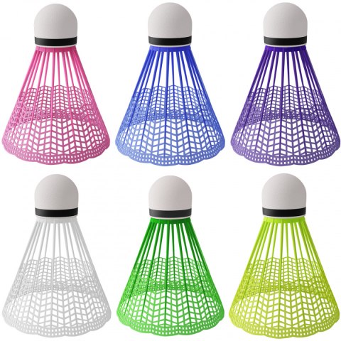 Lotki do Badmintona Nylonowe Multicolor 6 szt. Nils NBL6026