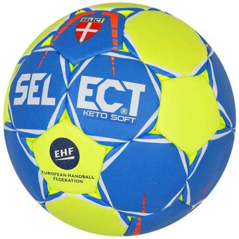 Piłka Ręczna Select Maxi Grip EHF niebiesko-żółta
