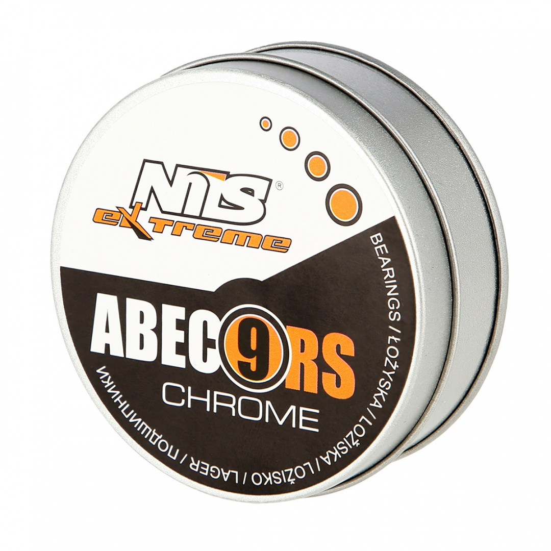 Łożyska ABEC-9 RS czarny Chrome (8szt.) Nils Extreme