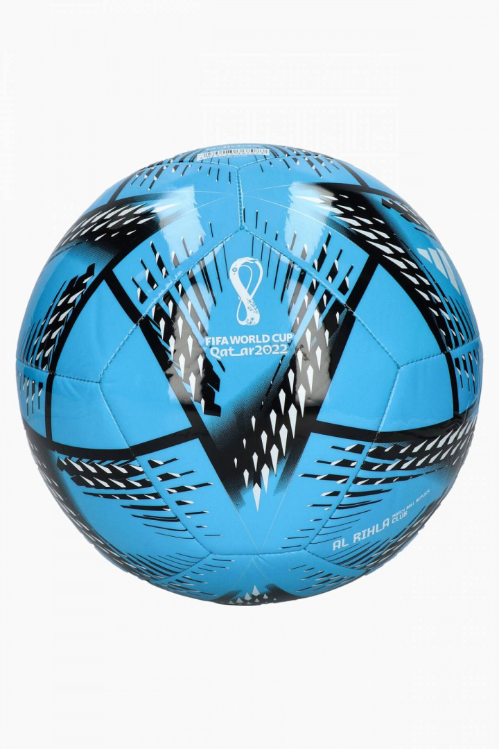 Piłka Nożna Adidas Al Rihla Club Ball H57784 niebiesko-czarna