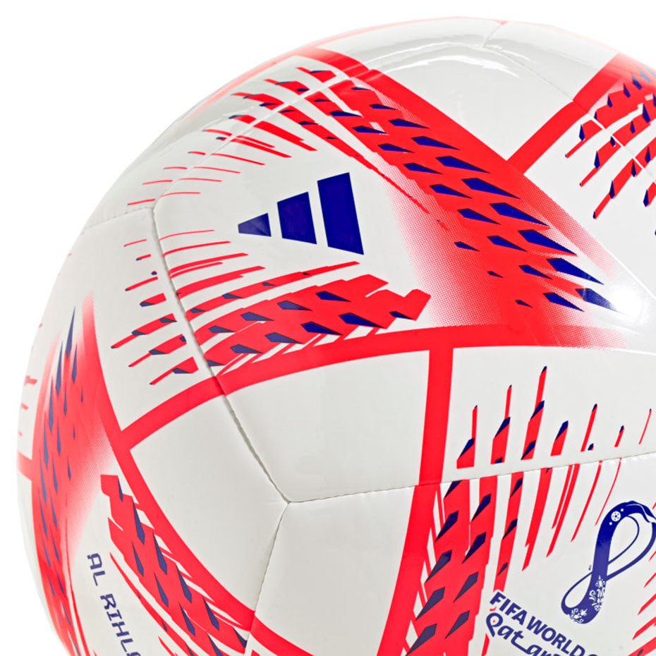 Piłka Nożna Adidas Al Rihla Club Ball H57801 biało-czerwona