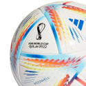 Piłka nożna adidas Al Rihla League Junior J350 biało-pomarańczowo-niebieska H57795 r. 5