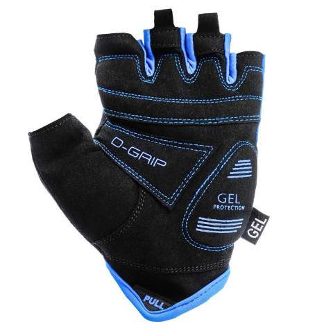 Rękawiczki Rowerowe Meteor Gel GX30 Senior niebieskie