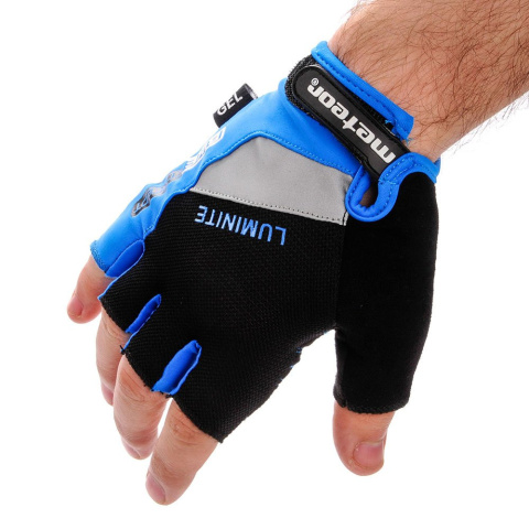 Rękawiczki Rowerowe Meteor Gel GX30 Senior niebieskie
