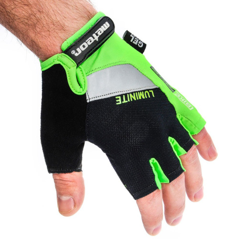 Rękawiczki Rowerowe Meteor Gel GX31 Senior zielone