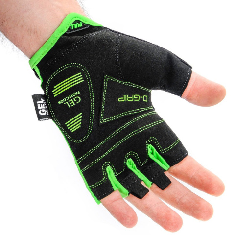 Rękawiczki Rowerowe Meteor Gel GX31 Senior zielone