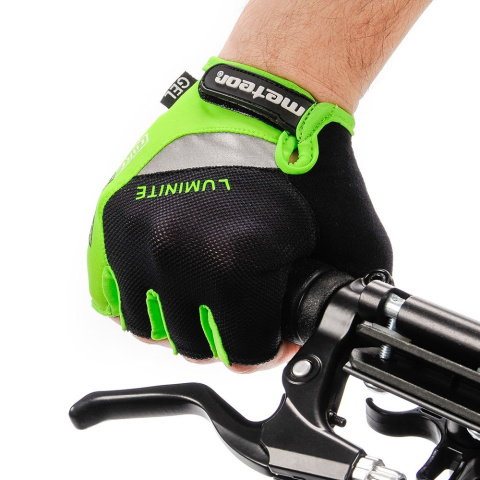 Rękawiczki Rowerowe Meteor Gel GX31 Senior zielone
