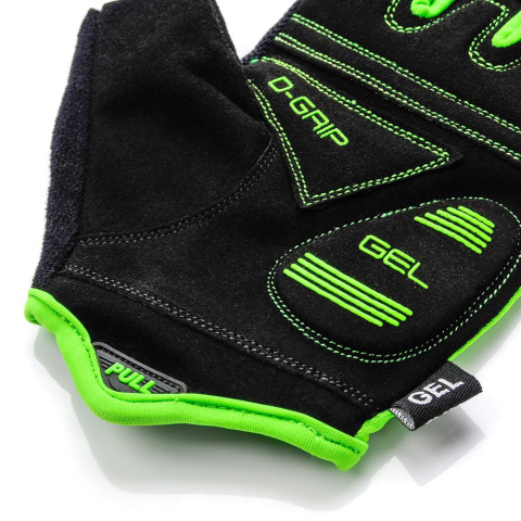 Rękawiczki Rowerowe Meteor Gel GX31 Senior zielone