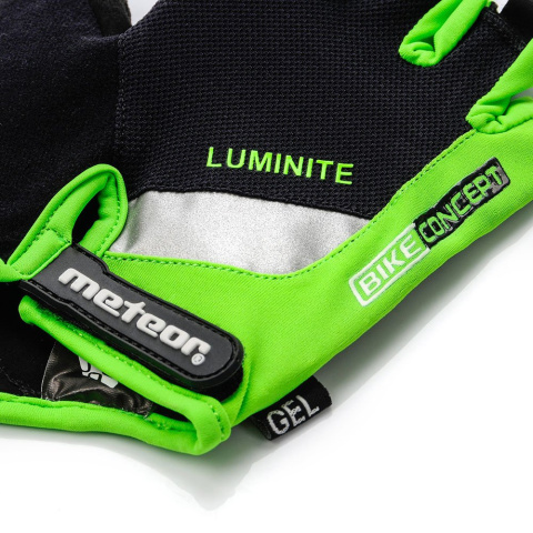 Rękawiczki Rowerowe Meteor Gel GX31 Senior zielone