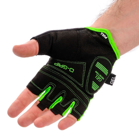 Rękawiczki Rowerowe Meteor Gel GX31 Senior zielone
