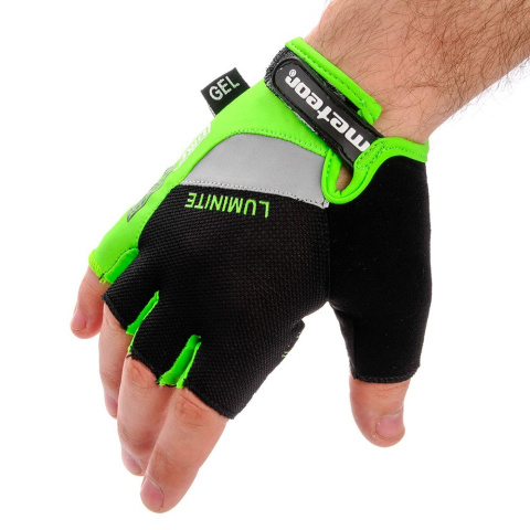 Rękawiczki Rowerowe Meteor Gel GX31 Senior zielone