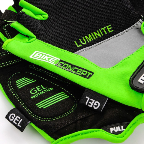 Rękawiczki Rowerowe Meteor Gel GX31 Senior zielone