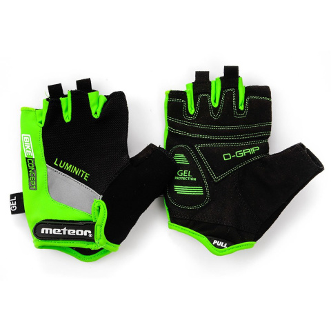 Rękawiczki Rowerowe Meteor Gel GX31 Senior zielone