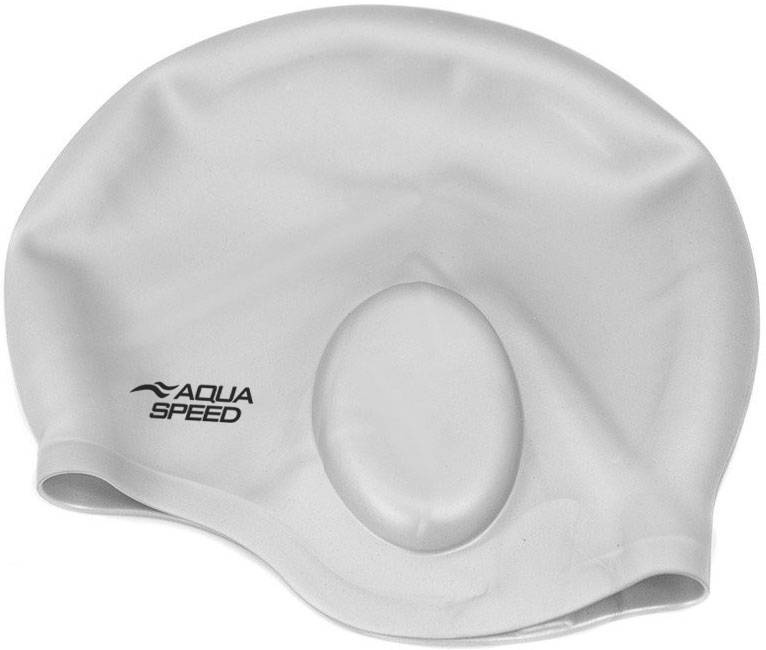 Czepek Pływacki Silikonowy Aqua-Speed Ear Cap kol. 26 srebrny