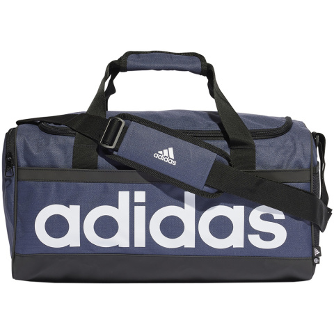 Torba Adidas Essentials Linear Duffel Small granatowo-biała HR5353