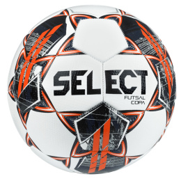 Piłka Nożna Select Futsal Copa v22 biało-pomarańczowa