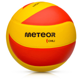 Piłka Siatkowa Meteor Chili R&B Czerwono-żóła Rozm. 5