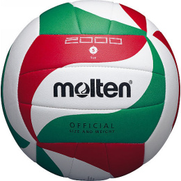 Piłka Siatkowa Molten V5M2000 biało-czerwono-zielona