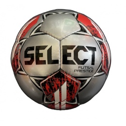 Piłka nożna Select Futsal Prestige srebrno/czerwona