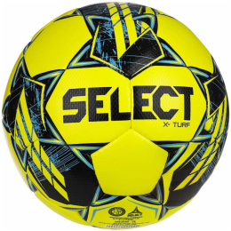 Piłka nożna Select X-Turf v23 FIFA Basic żółto-niebieska