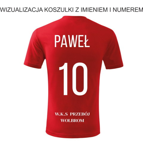 WKS PRZEBÓJ WOLBROM Koszulka Treningowa Czerwona Junior