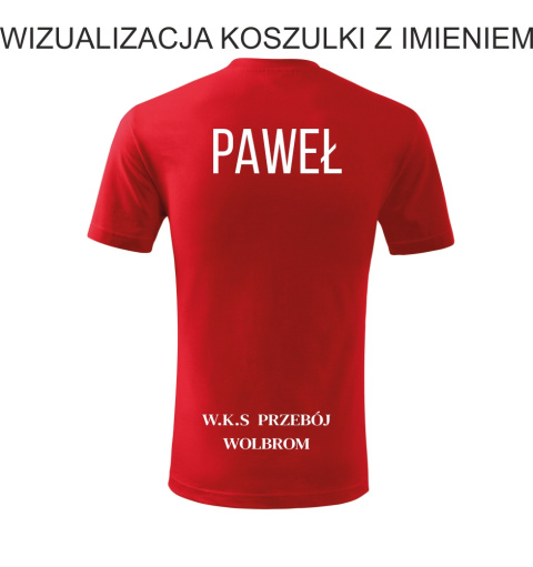 WKS PRZEBÓJ WOLBROM Koszulka Treningowa Czerwona Junior
