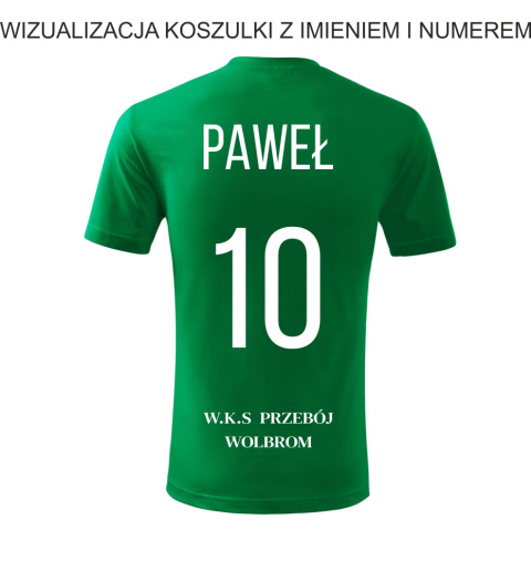 WKS PRZEBÓJ WOLBROM Koszulka Treningowa Zielona Junior