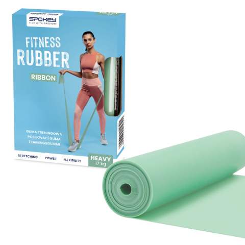 Guma Fitness Hard 200 cm Ribbon Spokey zielona