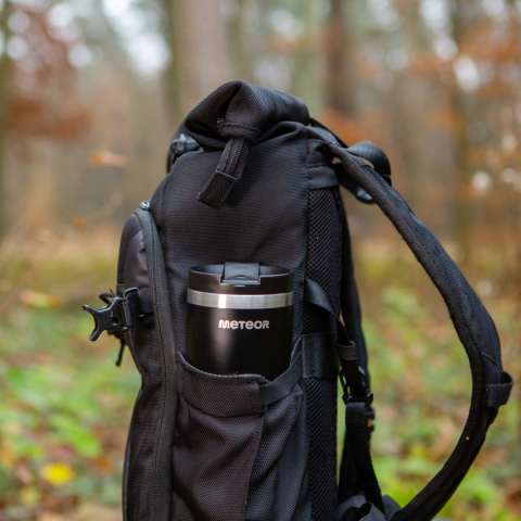 Kubek termiczny Meteor otwierany 480 ml czarny