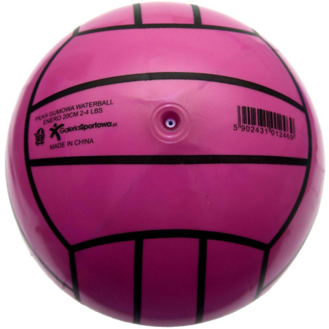 Piłka gumowa Enero water polo siatkowa różowa 1012452
