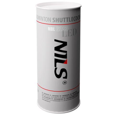 Lotki do Badmintona Nylonowe LED multicolor 3 szt. Nils NBL6293