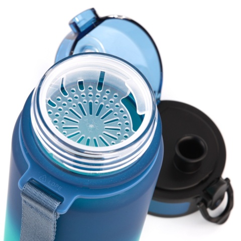 Bidon sportowy Meteor 350 ml niebieski/turkusowy 17657