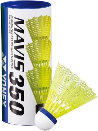 Lotki Nylonowe Białe 3szt. Mavis 200 Yonex Średnia niebieska