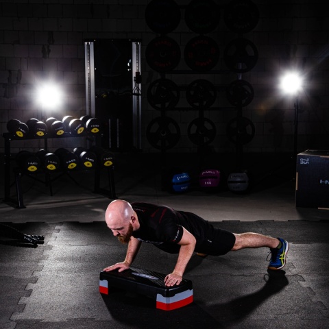 Step do Aerobiku HMS AS003 czarno-czerwony