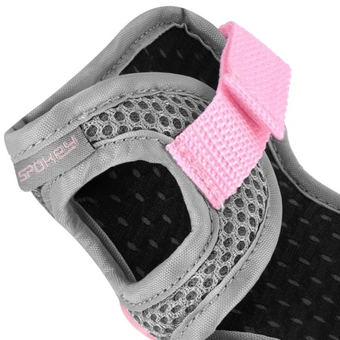 Zestaw ochraniaczy dla dzieci i młodzieży (na kolana, nadgarstki i łokcie) Spokey SHIELD różowy