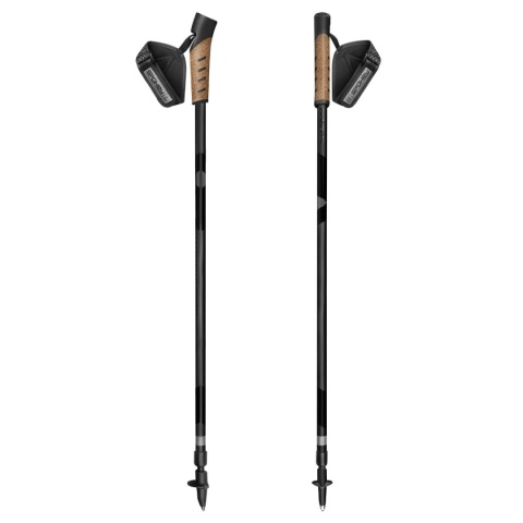 Kije Nordic Walking teleskopowe Spokey PEAK 105-135 czarne