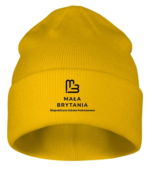 MAŁA BRYTANIA CZAPKA ZIMOWA ŻÓŁTA