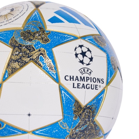 Piłka nożna adidas UCL League 25/26 League Stage JP1540 biało-niebiesko-złota