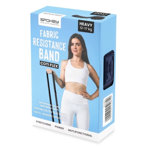 Materiałowa taśma guma oporowa Spokey Coti Flex hard 12–17 kg granatowa