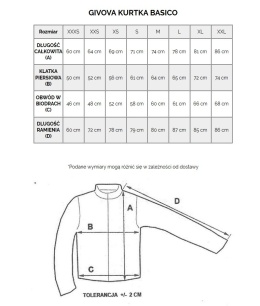Kurtka Ortalion Givova Rain Basico RJ001 0004 granatowy