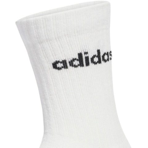 Skarpety Adidas Linear Crew Socks Cushioned 6 Par białe JL6096