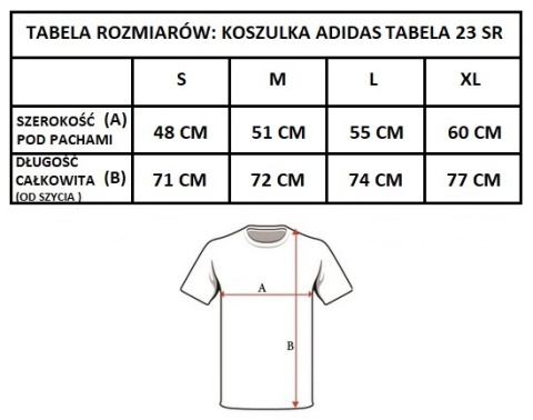Koszulka męska adidas Tabela 23 Jersey HT6552 czerwona